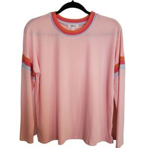 Style & Co Striped Long Sleeve Crewneck Top